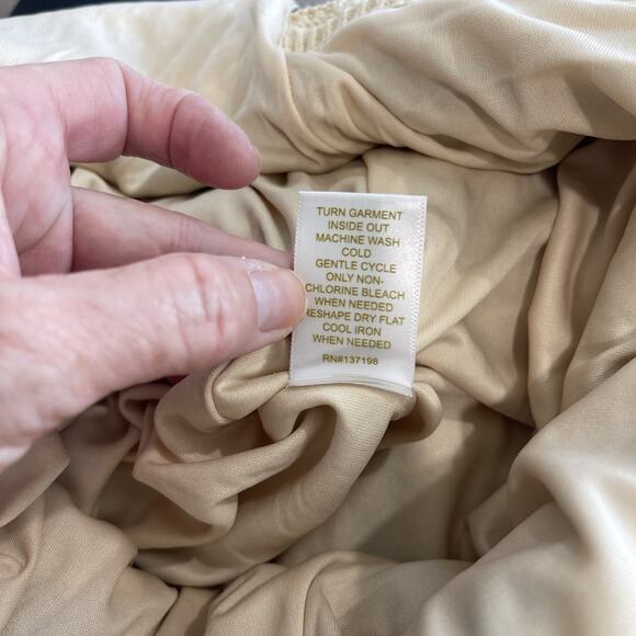 House of Harlow 1960 Tan Black Stripe Crochet Halter Midi Dress Size Small Boho - Picture 13 of 13